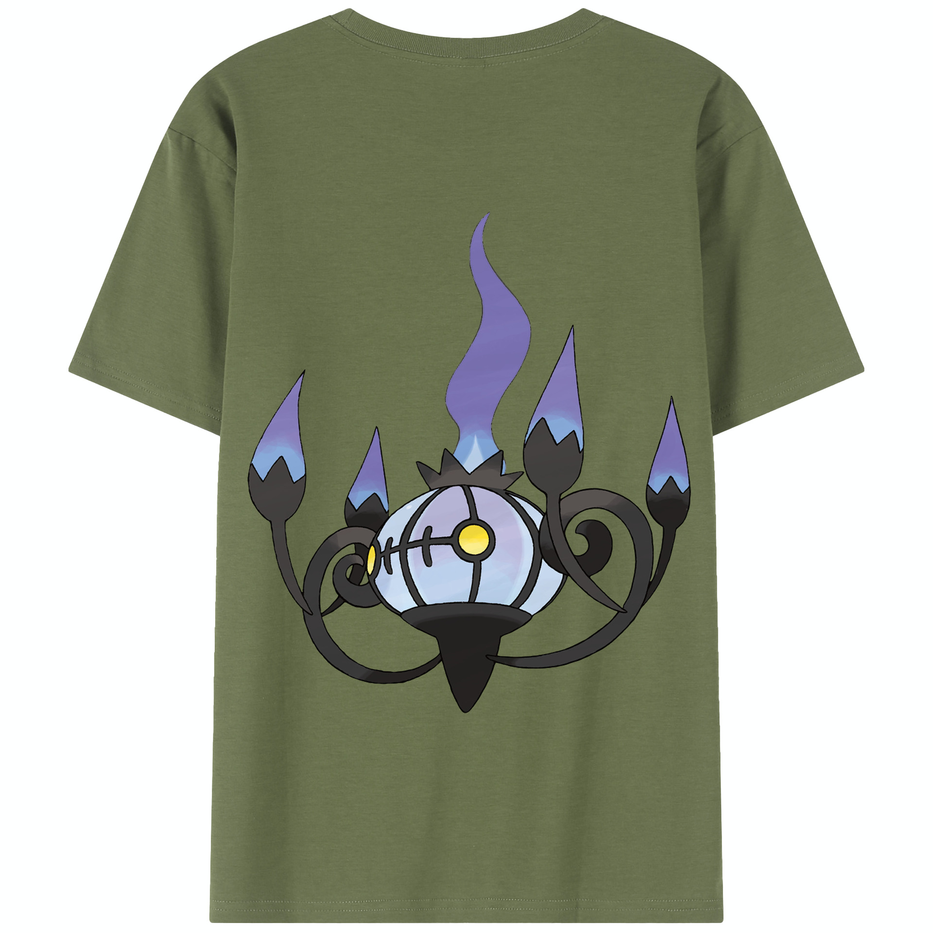 （画像用） ポケットモンスター Pokémon 綿100％半袖Tシャツ（背面プリント）